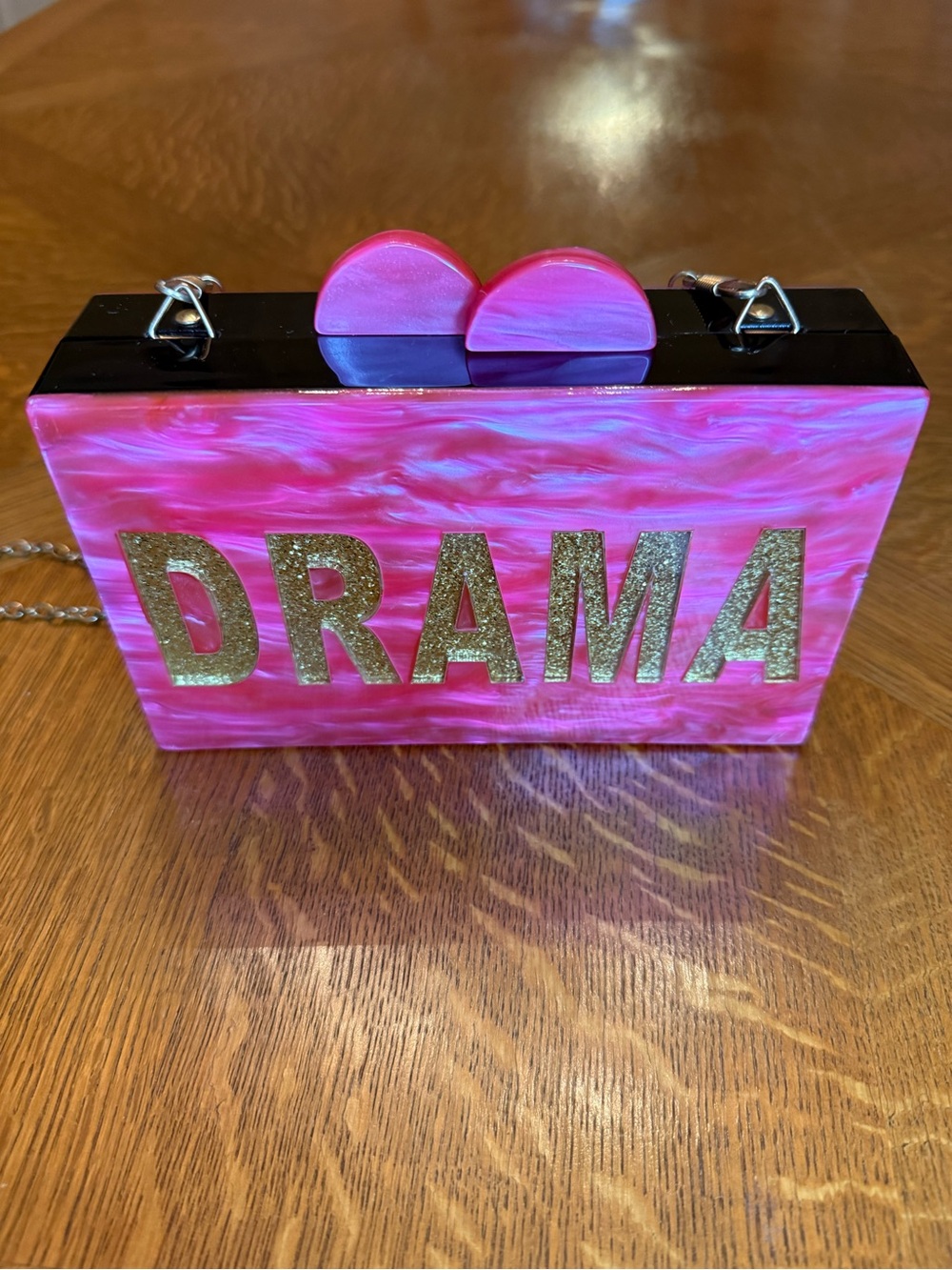 Bari Lynn 'DRAMA Queen Resin Box Clutch